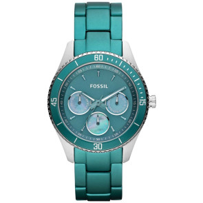 Uhrenarmband Fossil ES3036 Aluminium Grün 18mm